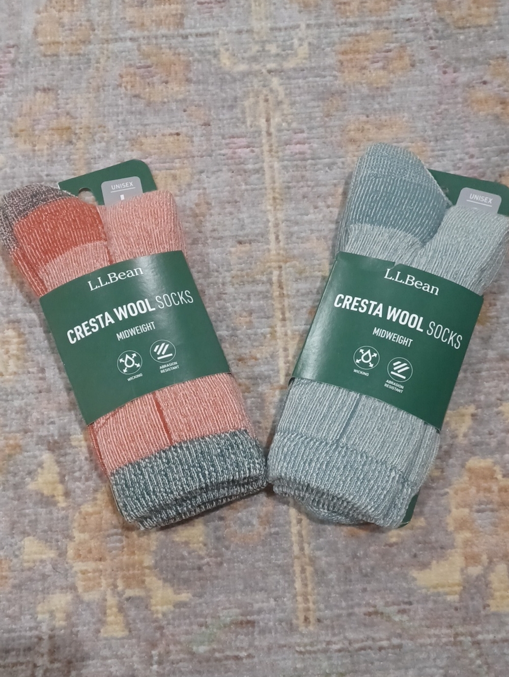 L.L. Bean Cresta Wool Socks Bundle